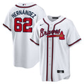 Atlanta Braves Daysbel Hernandez White Home Replica Baseball Jersey