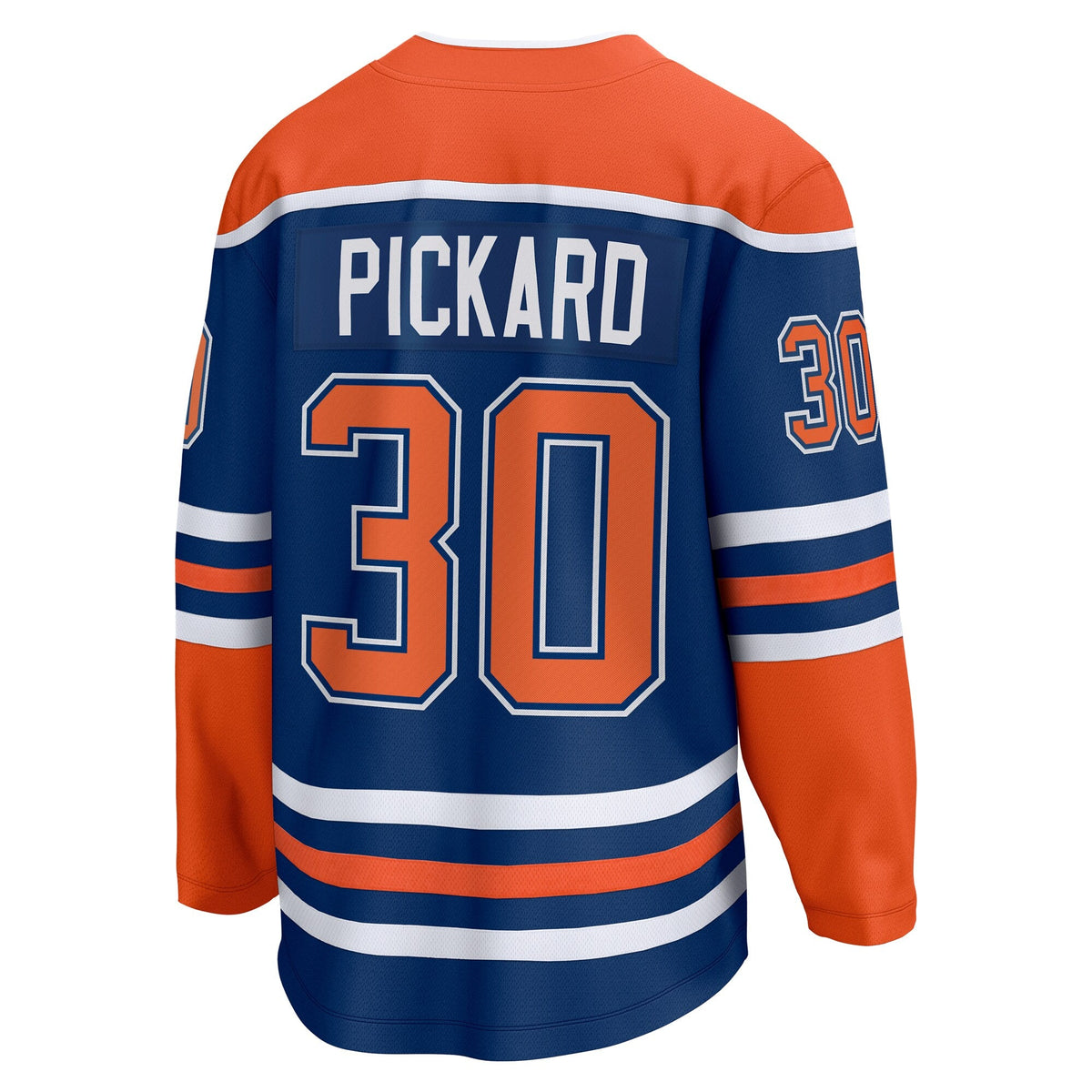 Edmonton Oilers Calvin Pickard Royal Home Premier Breakaway Player Hockey Jersey