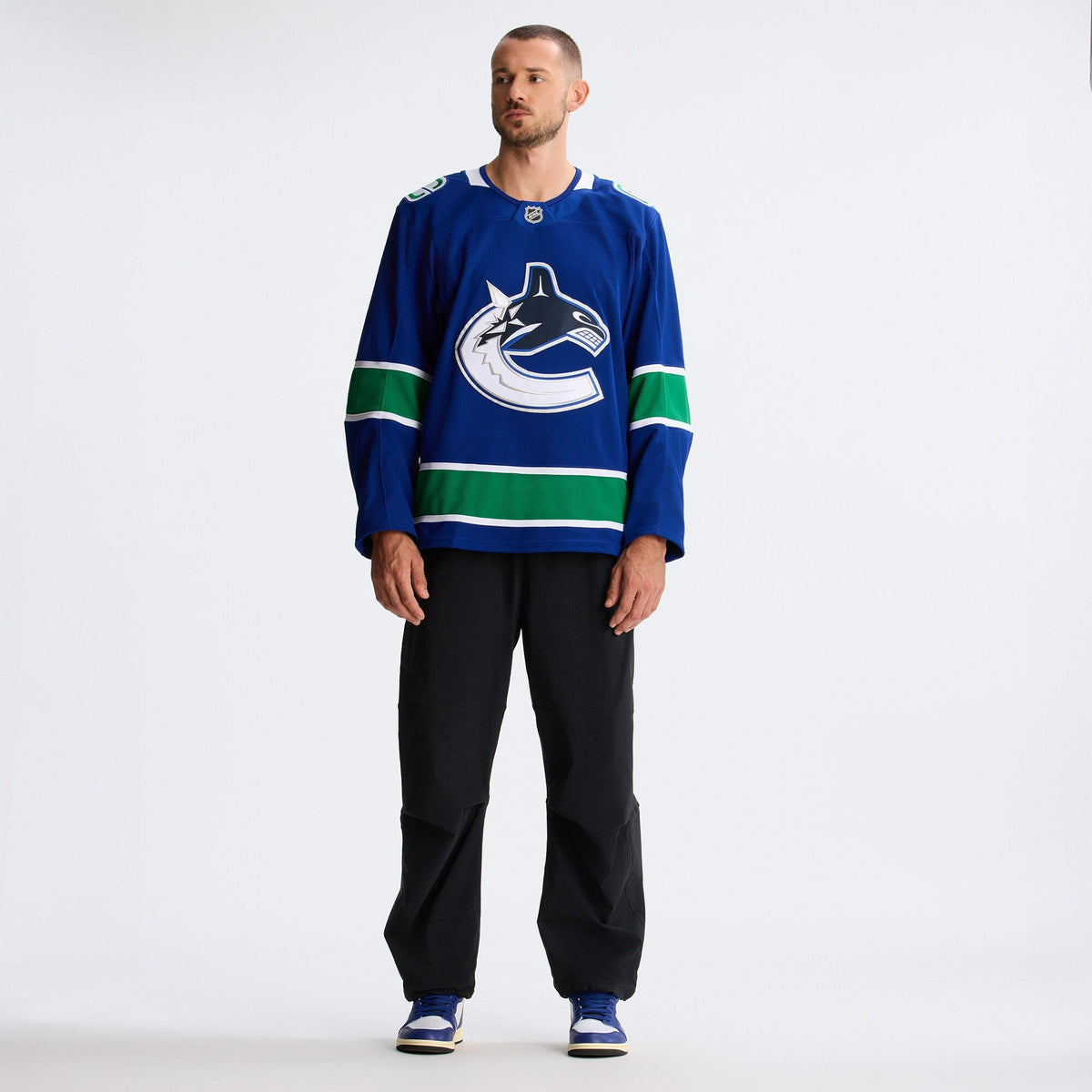 Vancouver Canucks Blue Home Pro Jersey