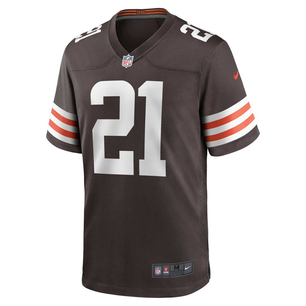 Cleveland Browns Denzel Ward Brown Game Football Jersey