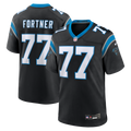Carolina Panthers Luke Fortner Black Team Game Football Jersey