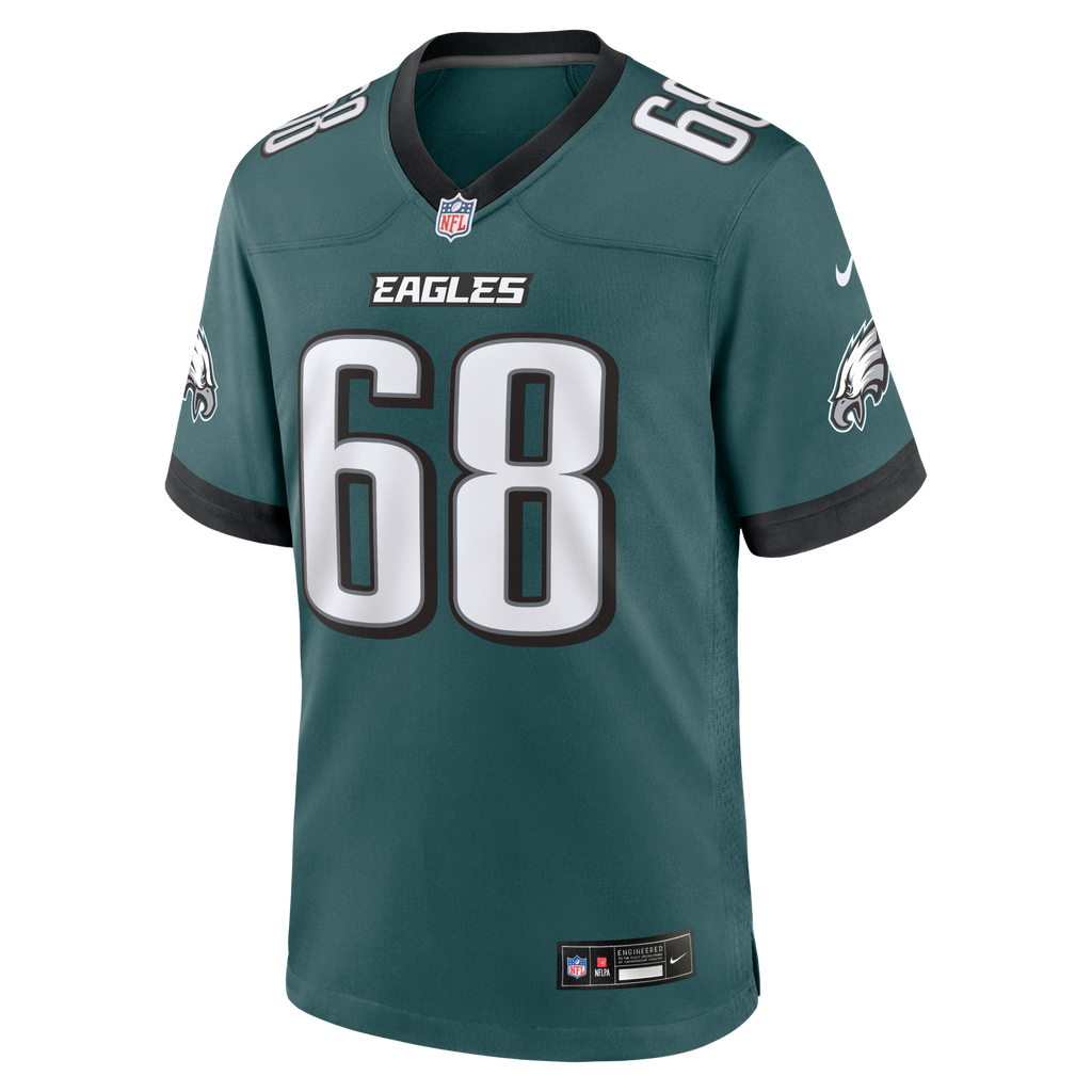 Philadelphia Eagles Jordan Mailata Midnight Green Team Game Football Jersey