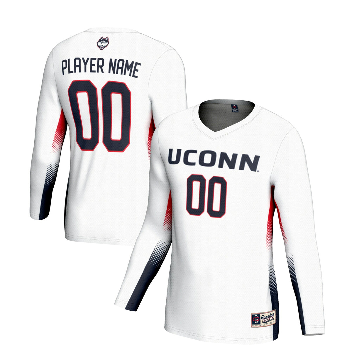 UConn Huskies NIL Lightweight Volleyball Jersey - White