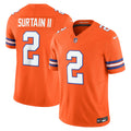 Denver Broncos Patrick Surtain II Orange Alternate Mile High Collection 1977 Throwback Vapor F.U.S.E. Limited Football Jersey