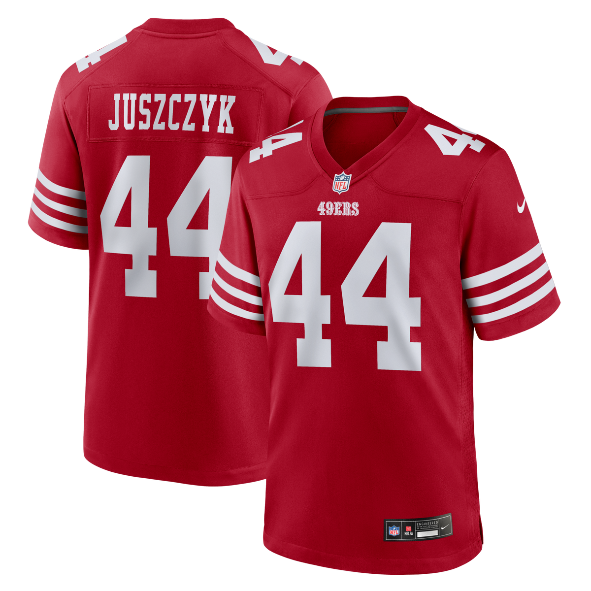 San Francisco 49ers Kyle Juszczyk Scarlet Player Game Football Jersey