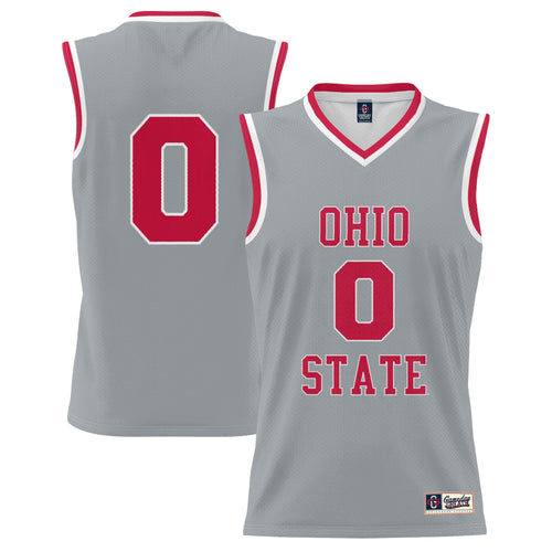#0 Gray Ohio State Buckeyes Lightweight Basketball Fashion Jersey