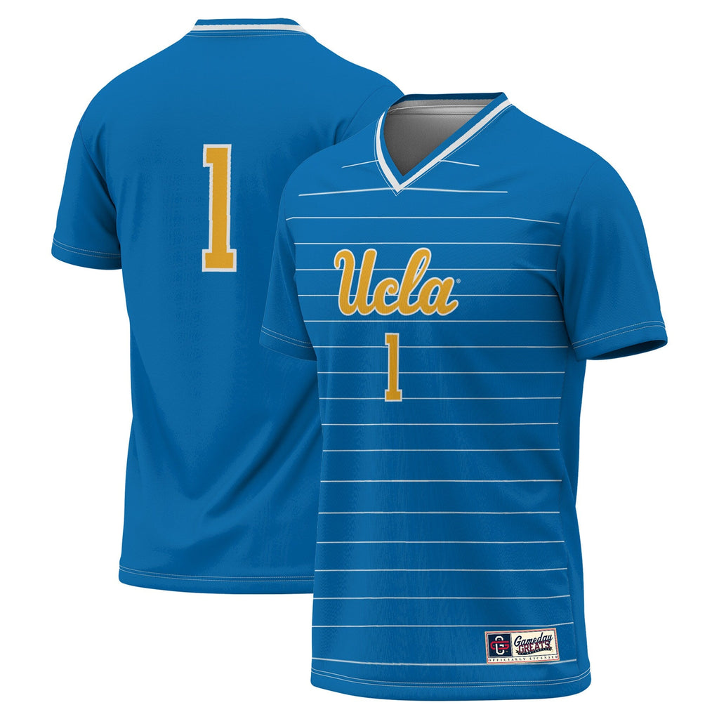 #1 UCLA Bruins Lightweight Soccer Fashion Jersey - Blue