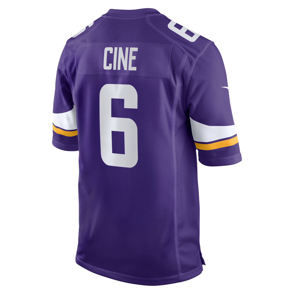 Minnesota Vikings Lewis Cine Purple Game Player Football Jersey