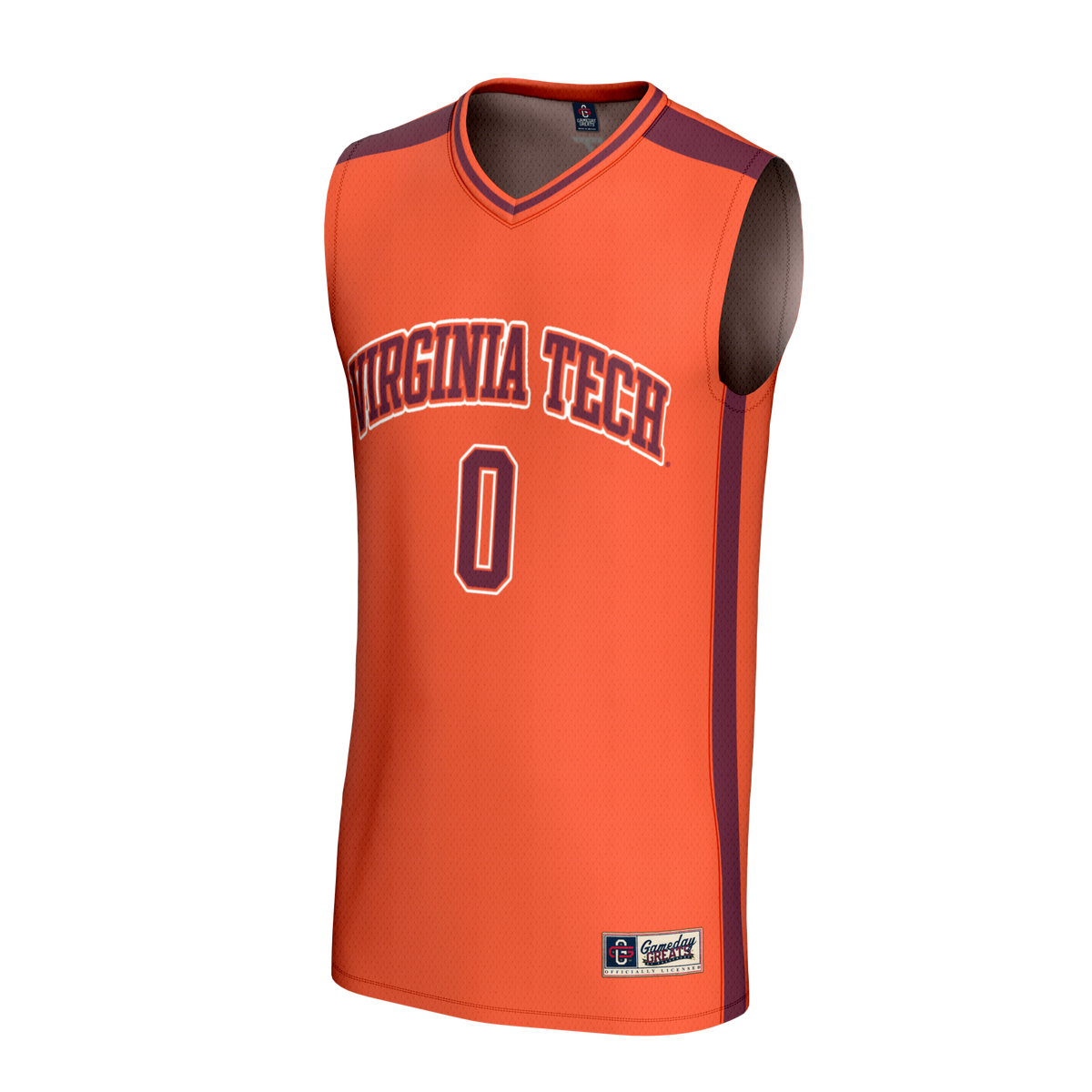 #0 Virginia Tech Hokies Collegiate Basketball Fashion Jersey - Orange