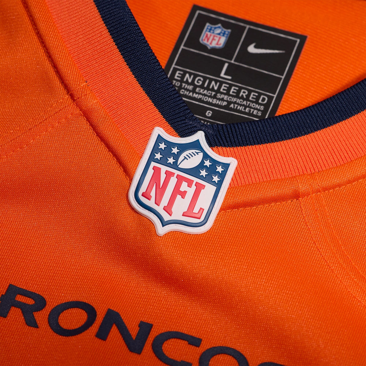 Denver Broncos Dondrea Tillman Orange Team Game Football Jersey
