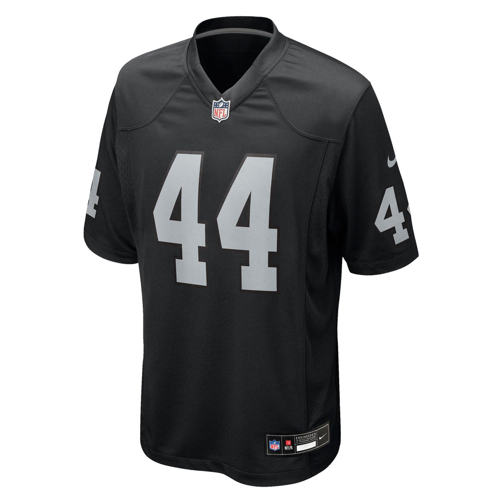 Las Vegas Raiders Tommy Eichenberg Black Team Game Football Jersey