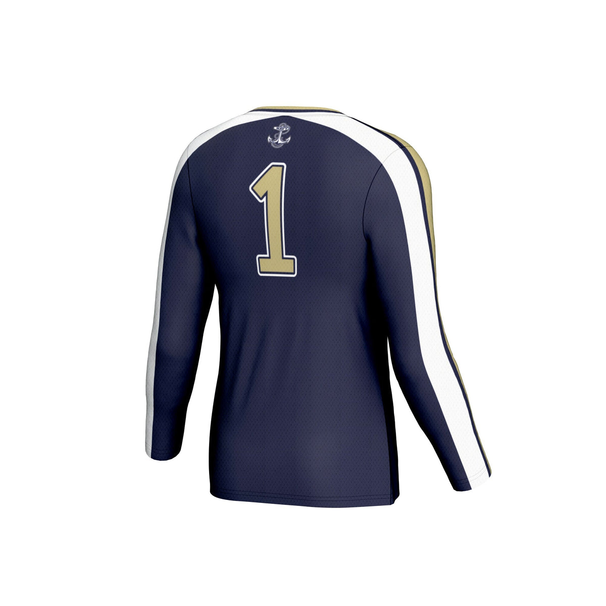 Navy Midshipmen #1 Lightweight Volleyball Fashion Jersey - Navy