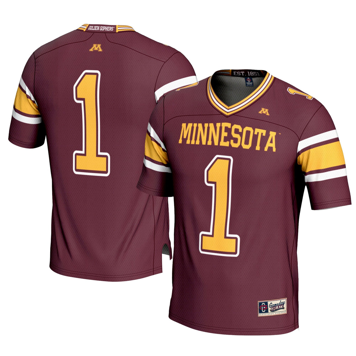 #1 Minnesota Golden Gophers Football Jersey – Maroon