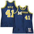Glen Rice Navy Michigan Wolverines 1988/89 Jersey