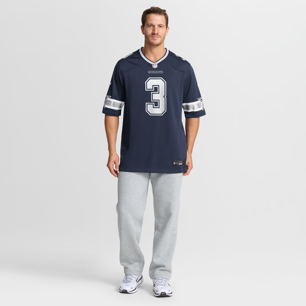 Dallas Cowboys George Pickens Navy Game Football Jersey