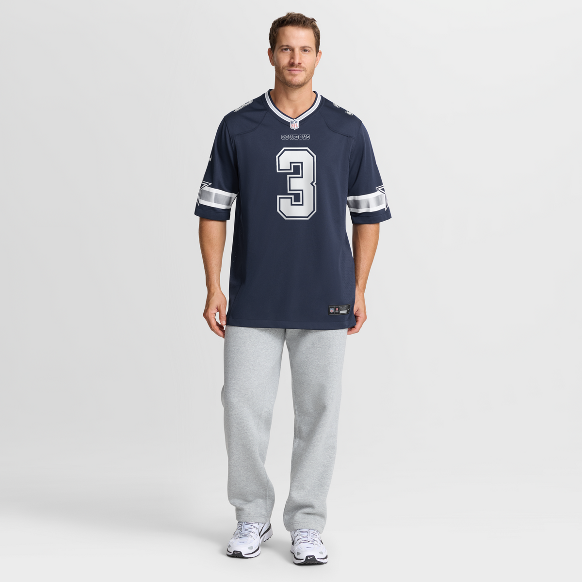Dallas Cowboys George Pickens Navy Game Football Jersey