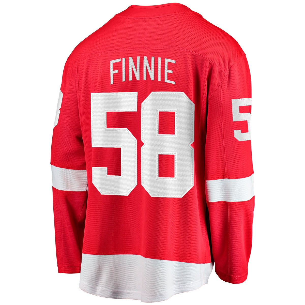 Detroit Red Wings Emmitt Finnie Red Home Breakaway Hockey Jersey