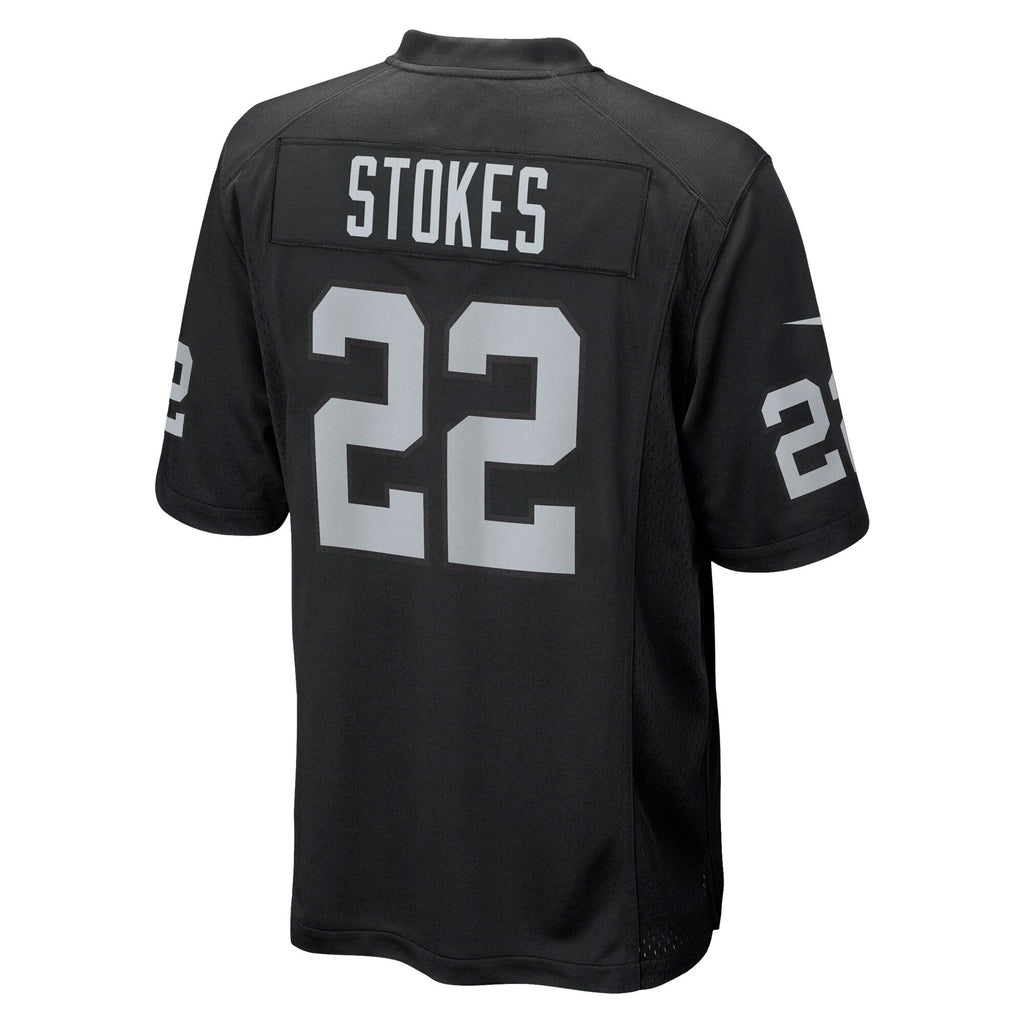 Las Vegas Raiders Eric Stokes Black Team Game Football Jersey