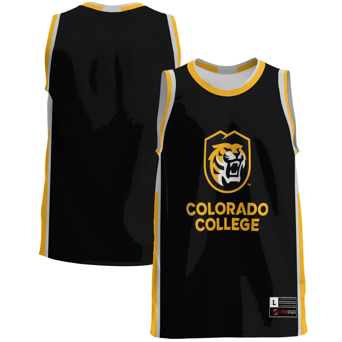Colorado College Tigers Lightweight Basketball Jersey - Gold
