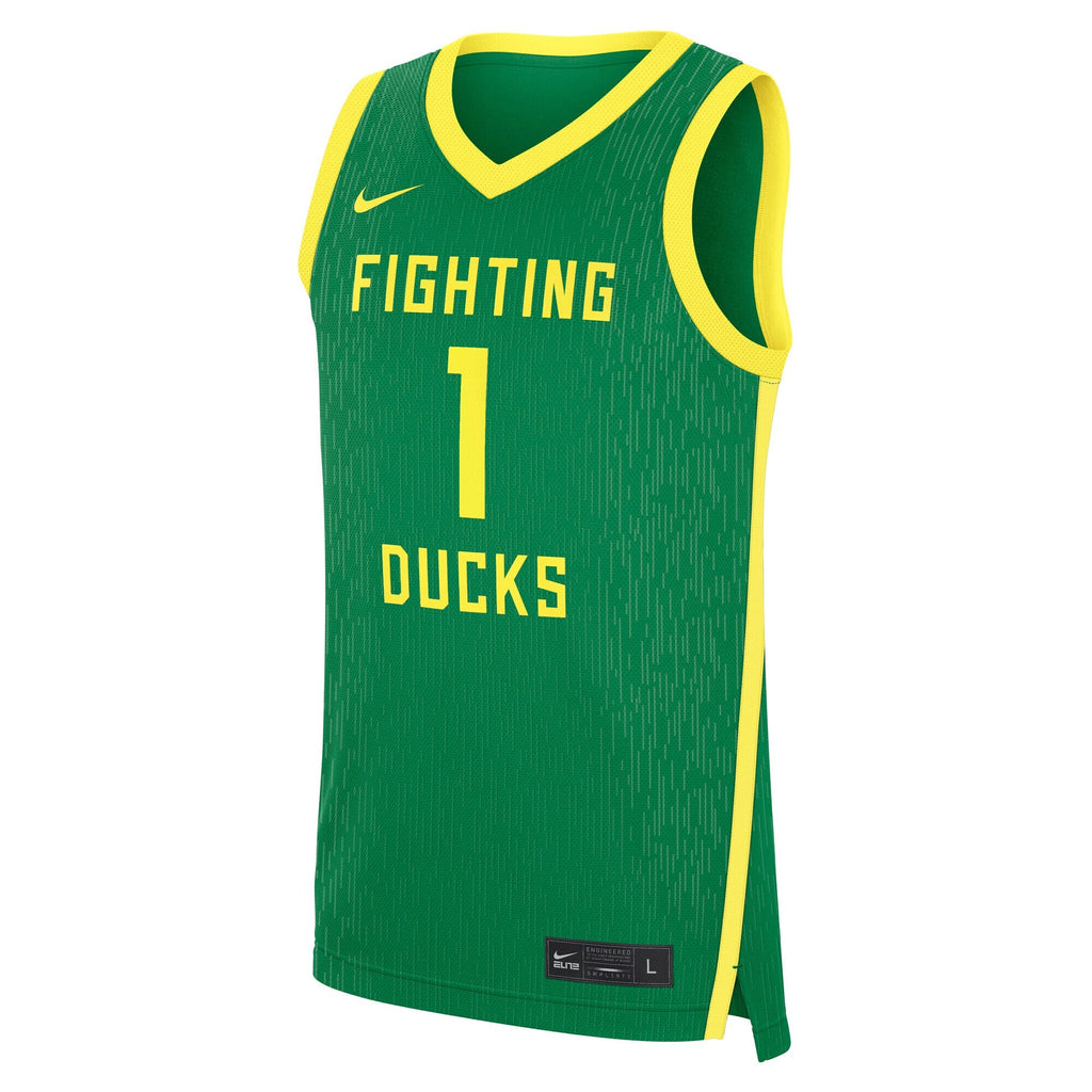 Green Oregon Ducks Road Replica Basketball Jersey