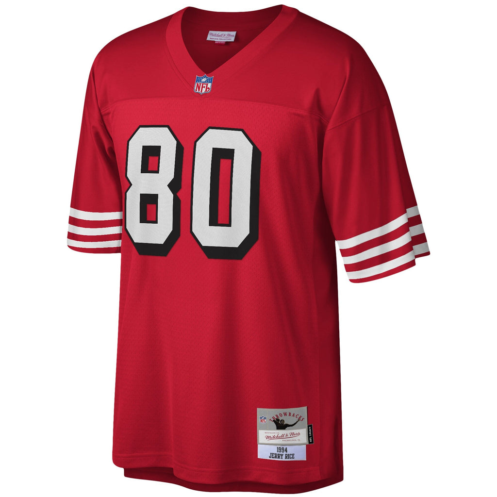 San Francisco 49ers Jerry Rice Scarlet Legacy Replica Football Jersey - Style 4393242