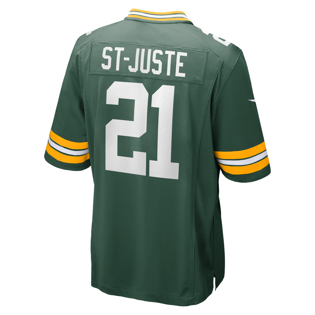 Green Bay Packers Benjamin St-Juste Green Team Game Football Jersey
