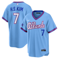 Atlanta Braves Ha-Seong Kim Powder Blue 2026 City Connect Stadium Baseball Jersey