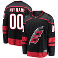 Carolina Hurricanes Black Home Breakaway Custom Hockey Jersey