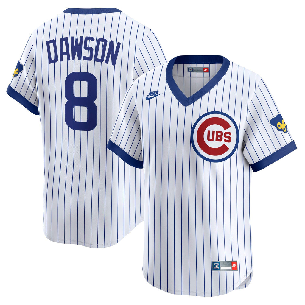 Chicago Cubs Andre Dawson White Throwback Cooperstown Collection Limited Baseball Jersey