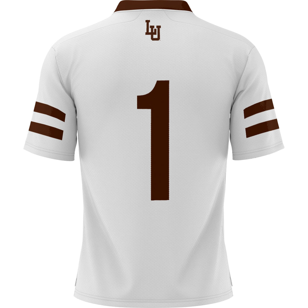 #1 Lehigh Mountain Hawks Football Jersey - White