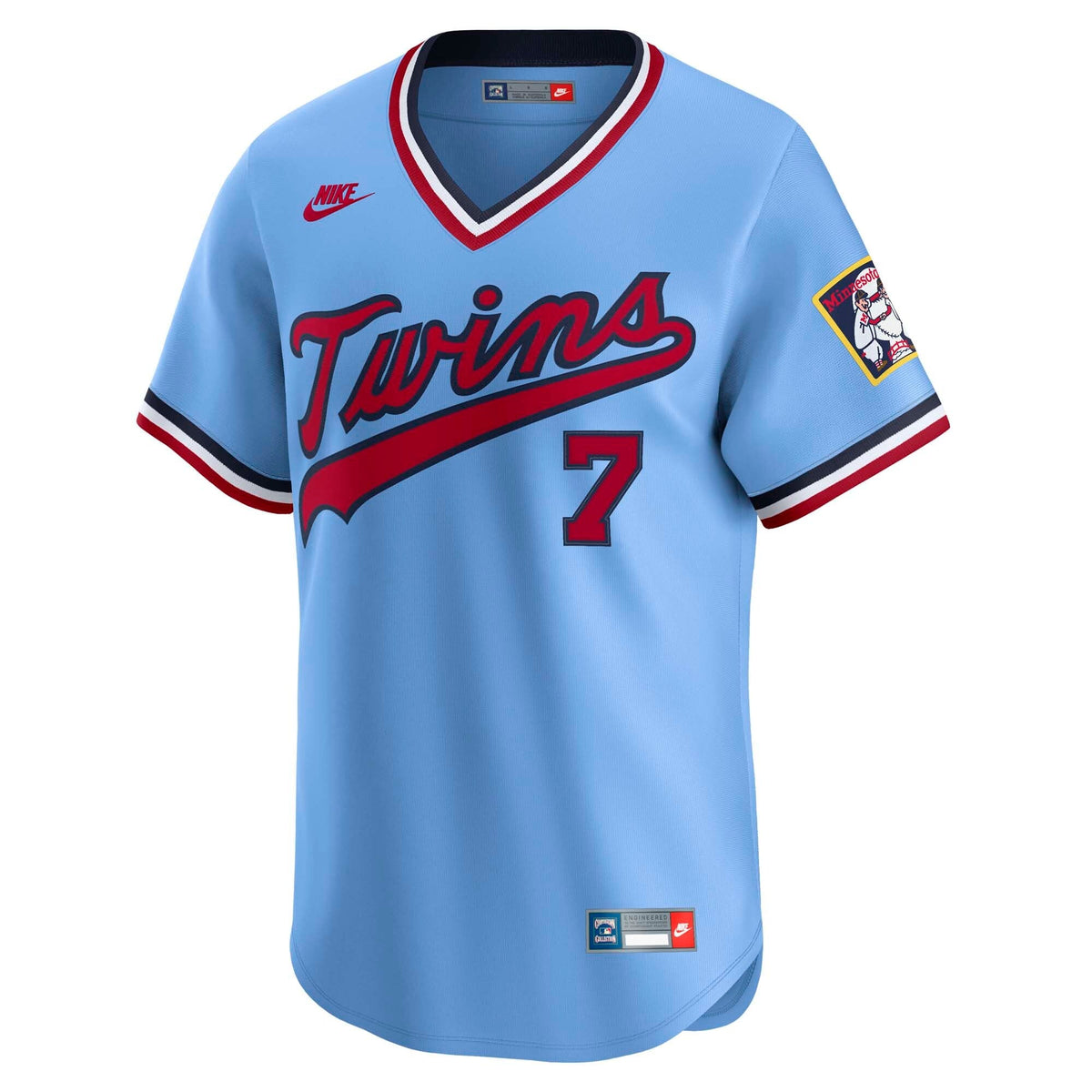 Minnesota Twins Joe Mauer Light Blue Throwback Cooperstown Collection Limited Baseball Jersey