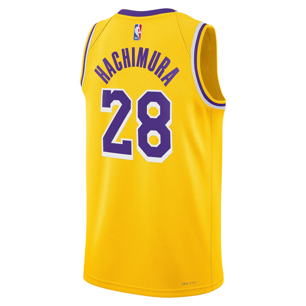 Los Angeles Lakers Icon Edition Swingman Jersey - Gold - Rui Hachimura