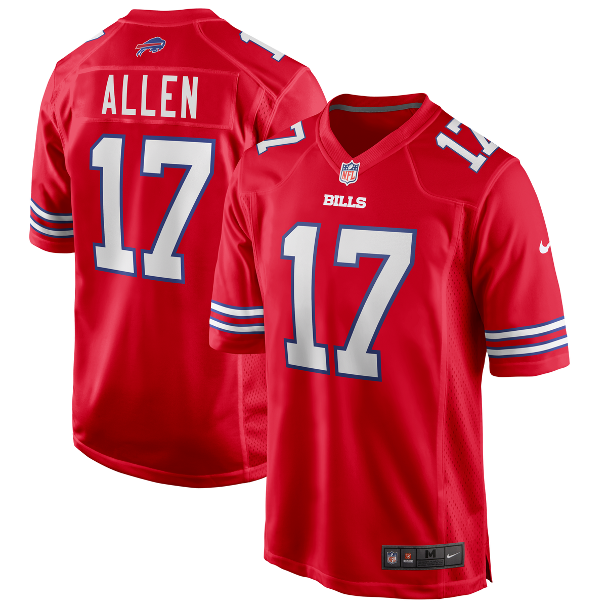 Buffalo Bills Josh Allen Red Alternate Game Player Football Jersey