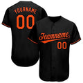 Custom Baseball Jersey - Black Orange