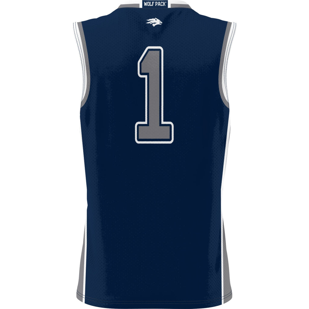 #1 Nevada Wolf Pack Lightweight Basketball Jersey - Navy