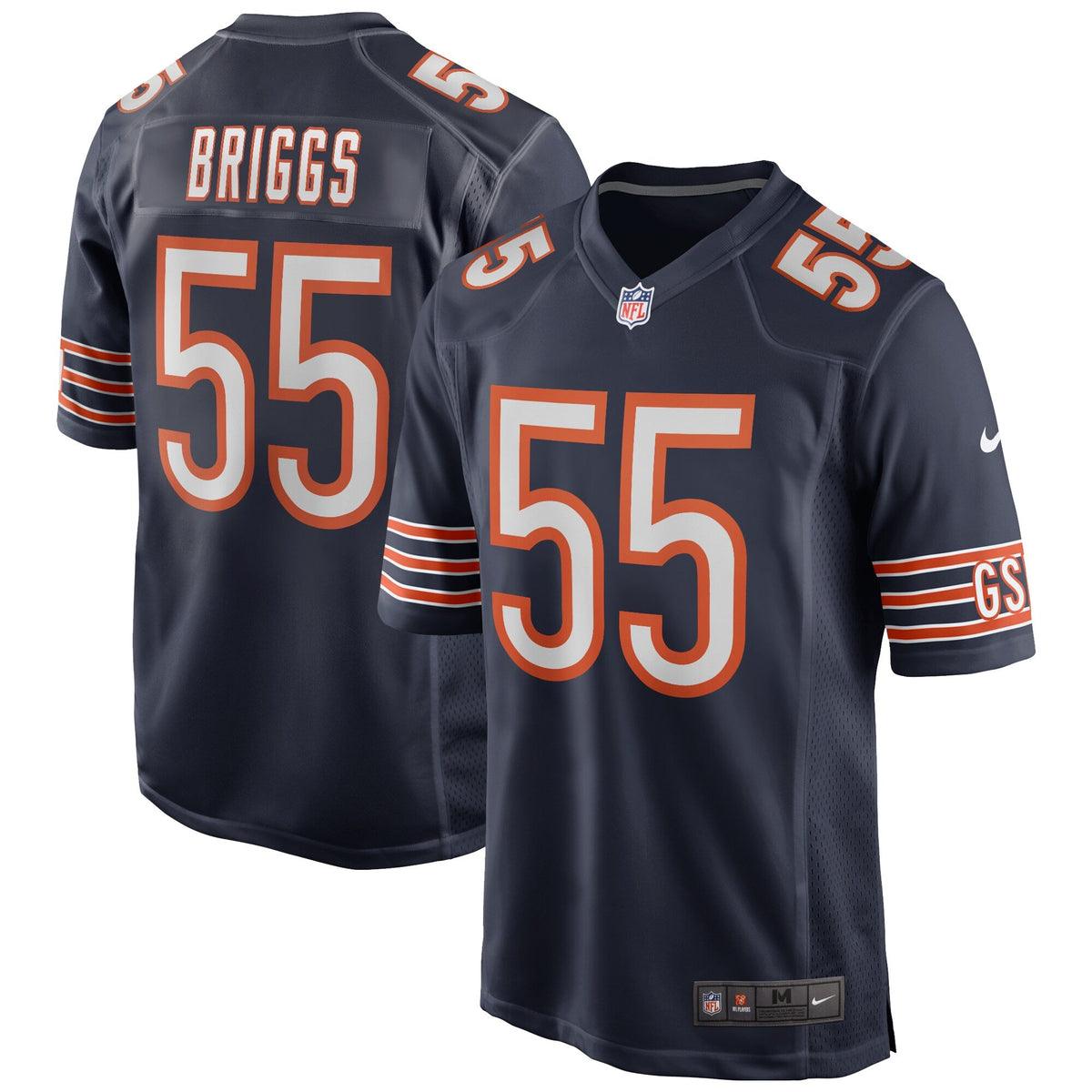 Chicago Bears Lance Briggs Navy Game Retired Player Football Jersey