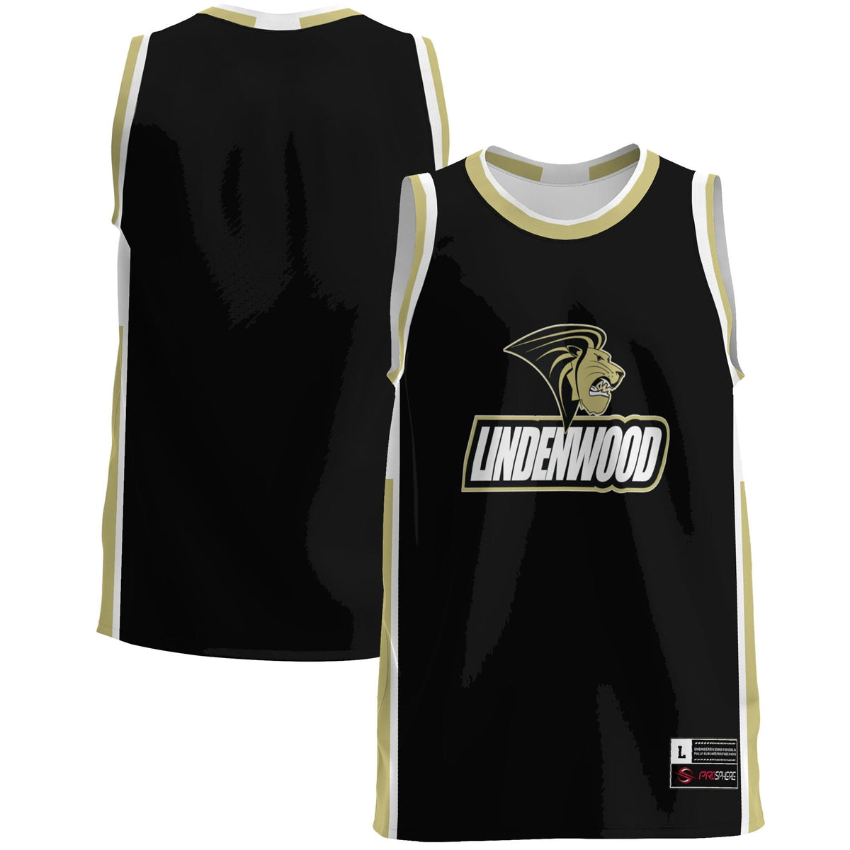 Lindenwood Lions Lightweight Basketball Jersey - Gold
