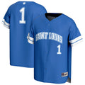#1 Saint Louis Billikens Lightweight Collegiate Baseball Fashion Jersey - Blue