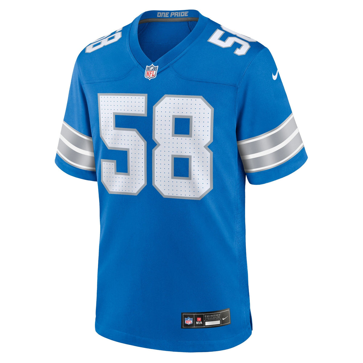 Detroit Lions Penei Sewell Blue Game Football Jersey