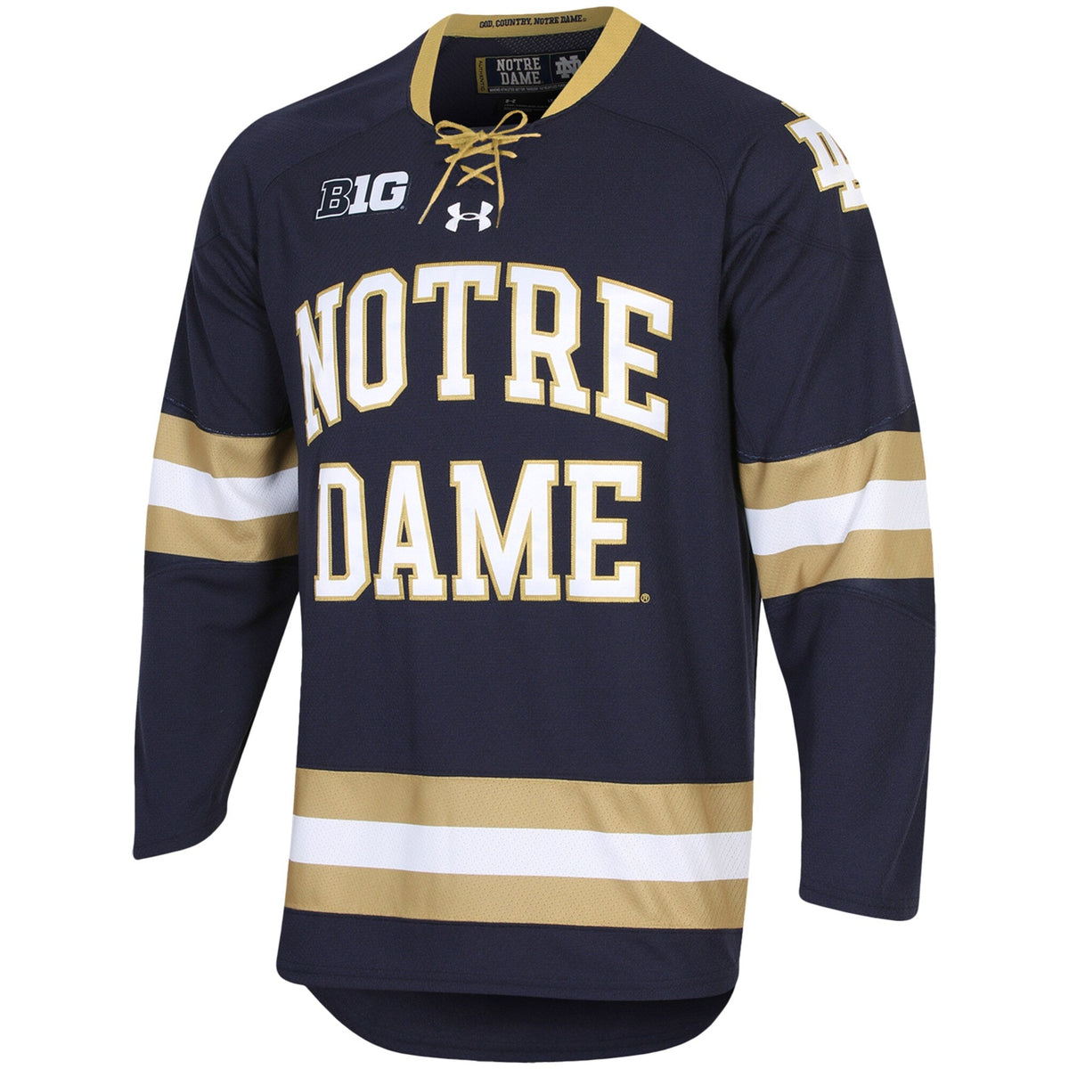 Navy Notre Dame Fighting Irish UA Replica Hockey Jersey