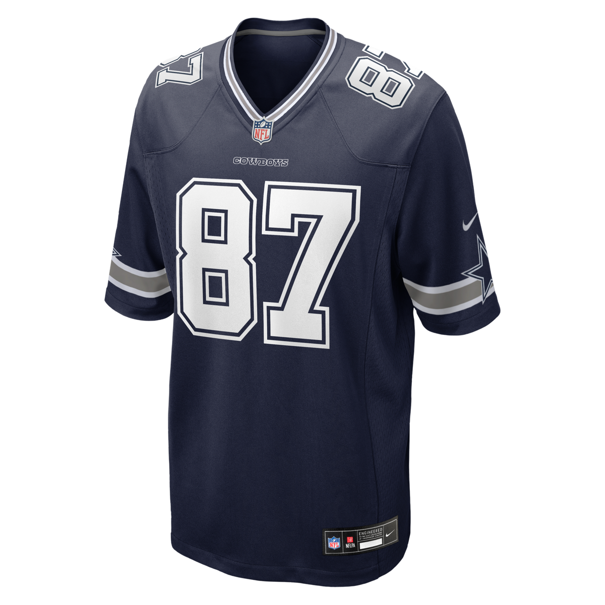 Dallas Cowboys Jake Ferguson Navy Team Game Football Jersey