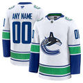 Vancouver Canucks White Away Premium Custom Jersey