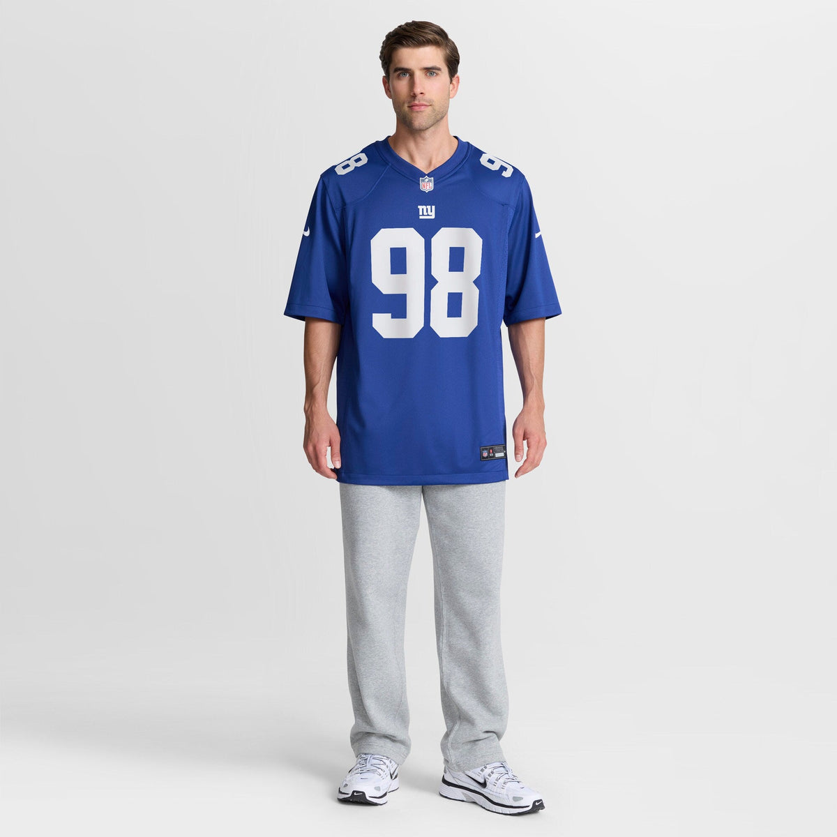 New York Giants D.J. Reader Royal Game Football Jersey