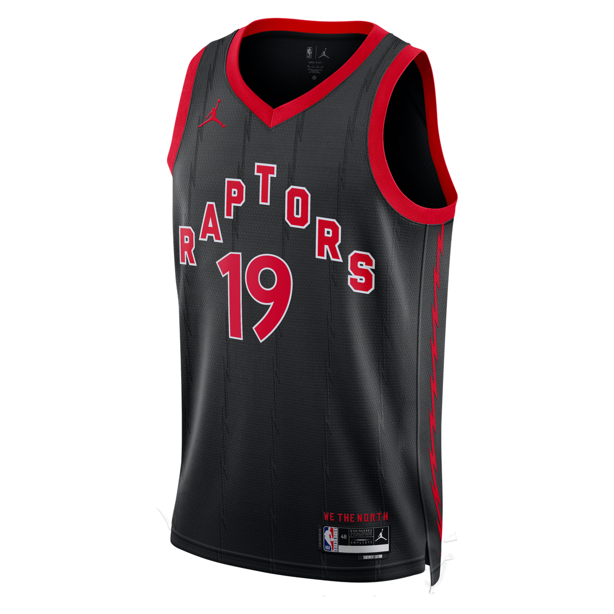 Toronto Raptors Statement Edition Swingman Jersey - Black - Jakob Poeltl