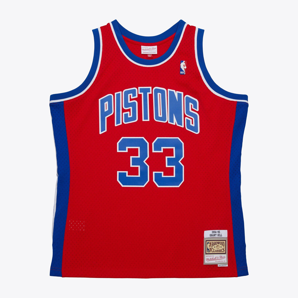 Detroit Pistons Grant Hill 1994 Dark Jersey - Red
