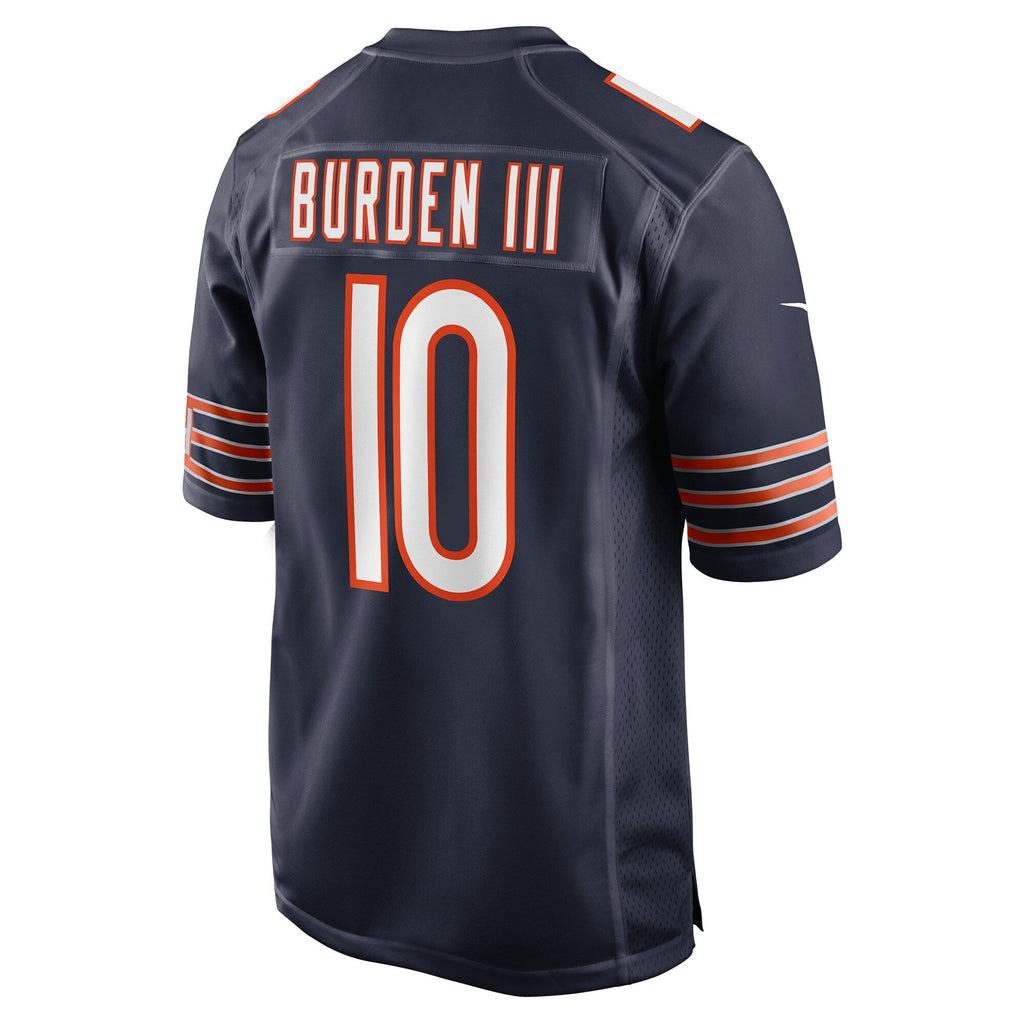 Chicago Bears Luther Burden III Navy Team Game Football Jersey