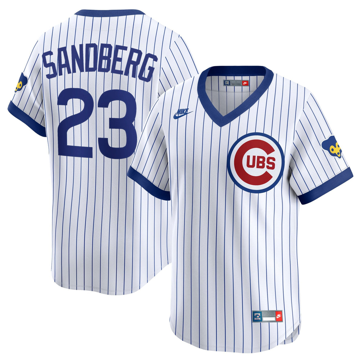 Chicago Cubs Ryne Sandberg White Throwback Cooperstown Collection Limited Baseball Jersey
