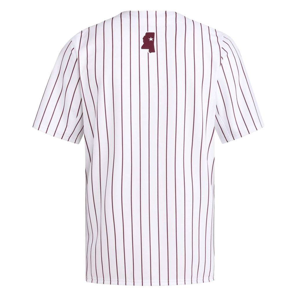 White Mississippi State Bulldogs Replica Baseball Jersey