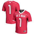 Utah Utes #1 Lightweight Lacrosse Jersey - Red