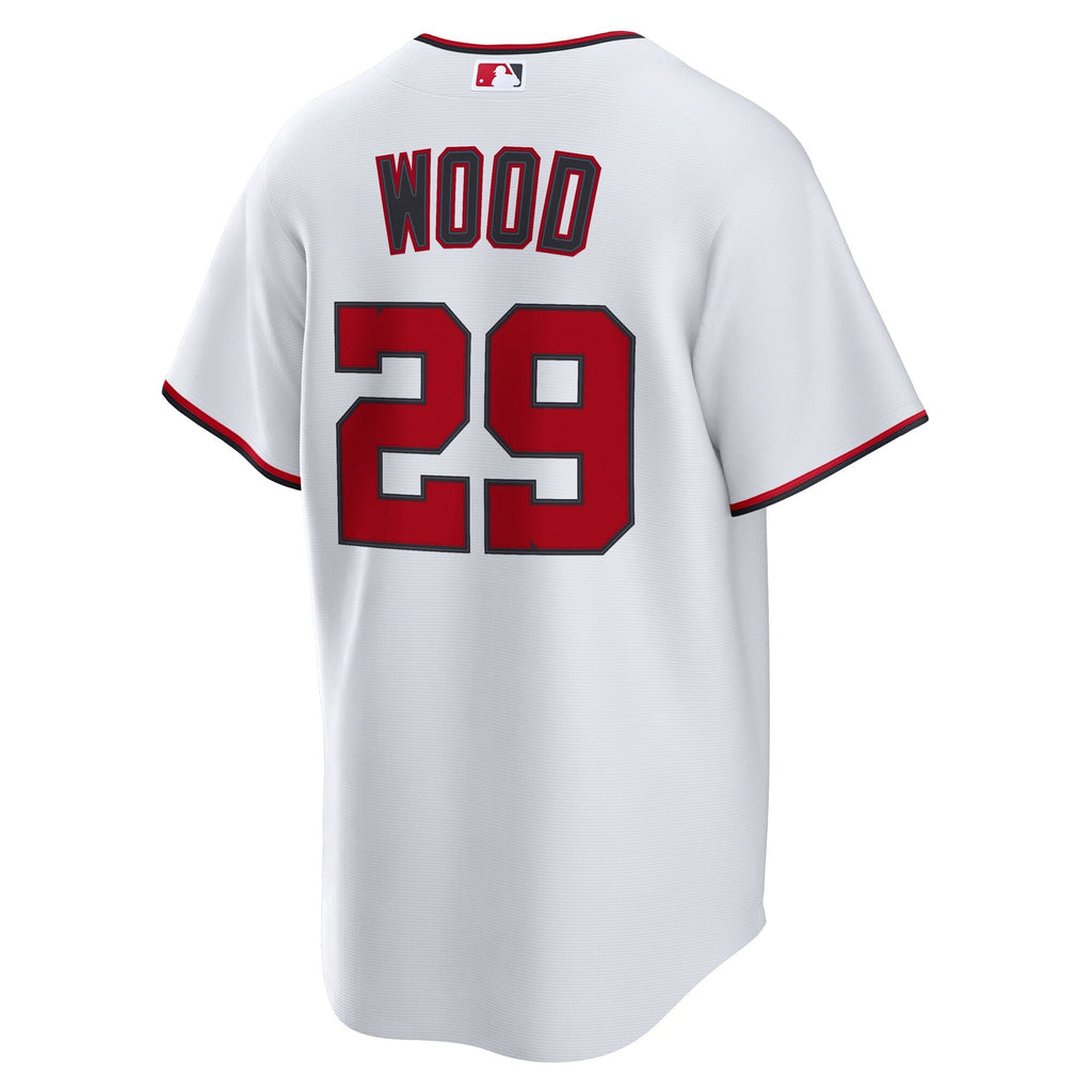 Washington Nationals James Wood White Home Replica Baseball Jersey
